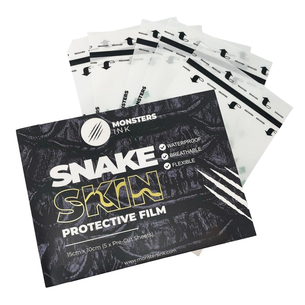 Second Skin Tattoo Protection Film - 5pcs  (5.9in x 3.94in)