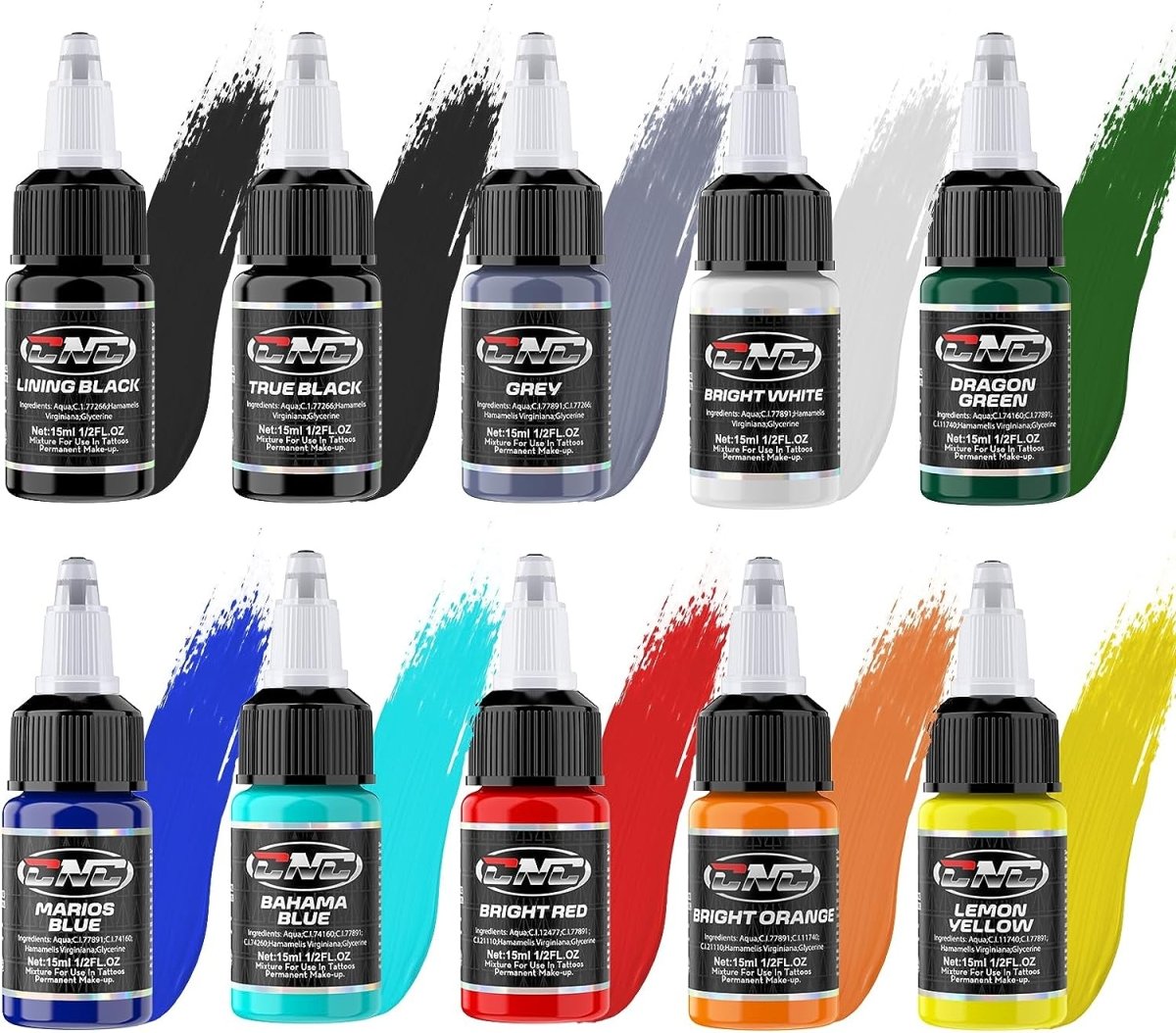 CNC Tattoo Ink Set - TI6003-15-10