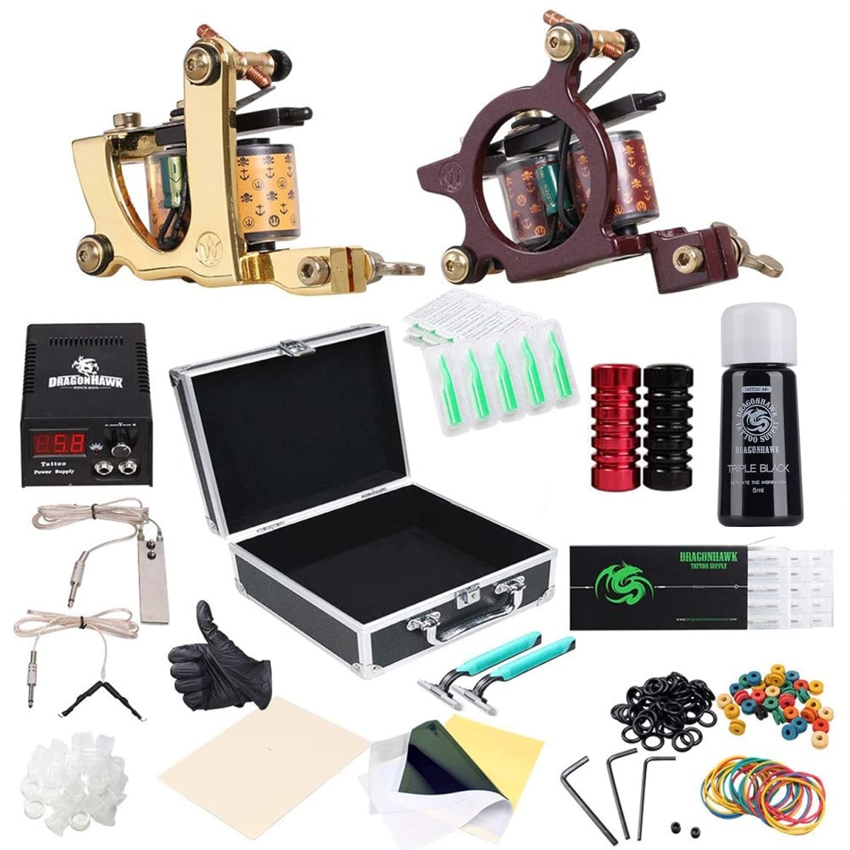 Dragonhawk Pro Coil Tattoo Machine Kit