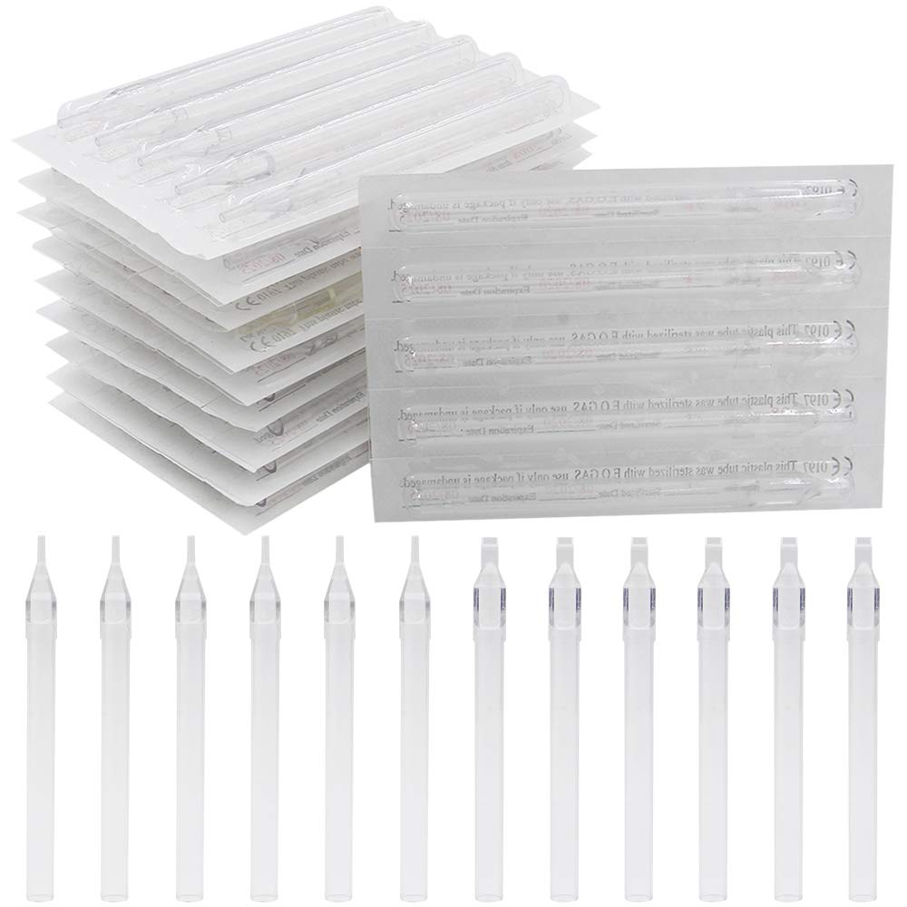 Disposable Mixed Tattoo Tips Tubes Long by Autdor - 100pcs