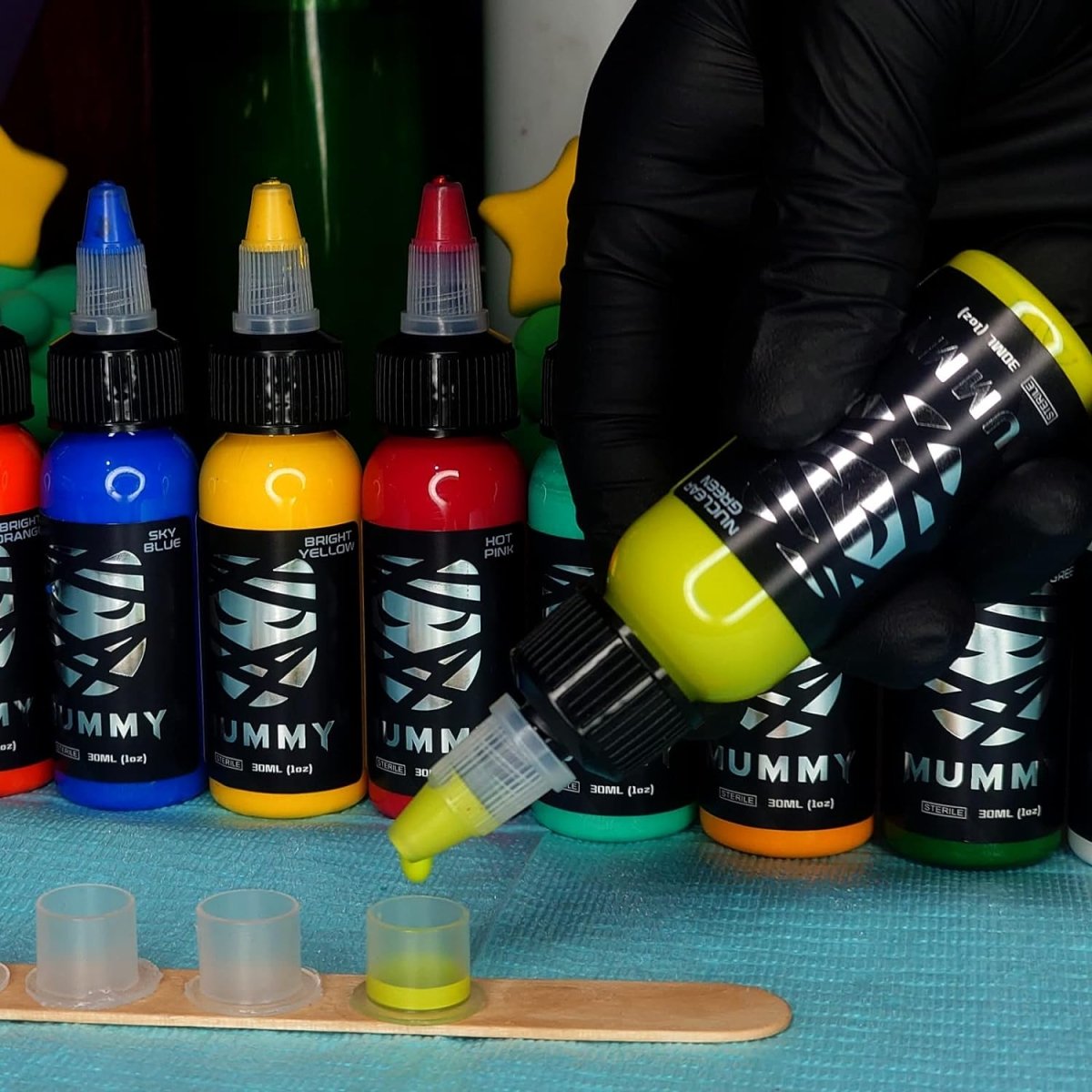 Mummy Nuclear Green Tattoo Ink - 1 oz