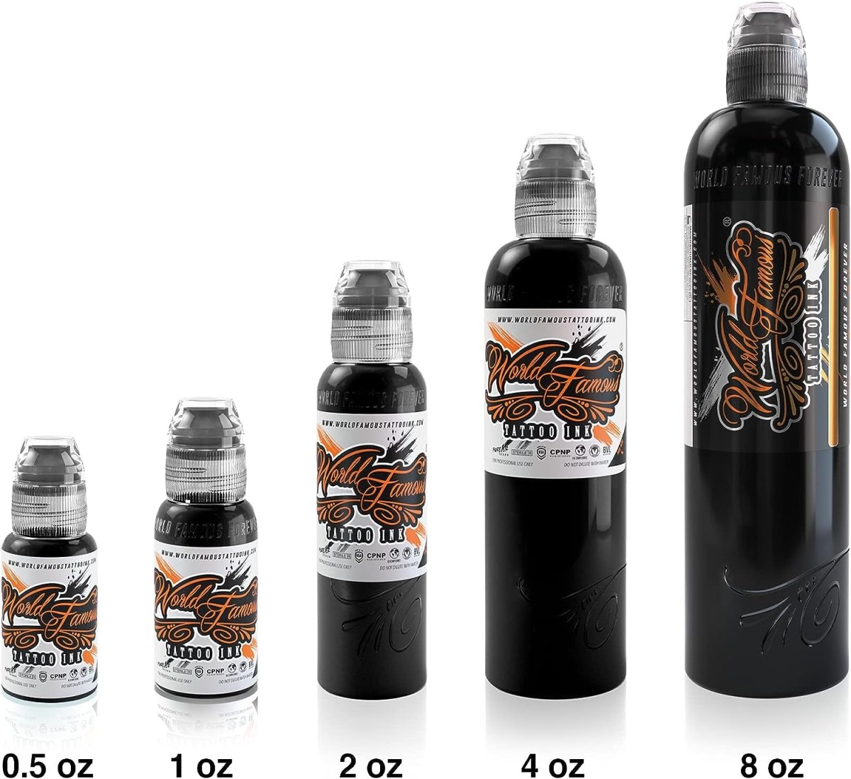 World Famous Grey Tattoo Ink 3pcs - 4 oz