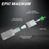 EZTAT2 EPIC Magnum Tattoo Needle Cartridges Standard 45M1 - 8pcs