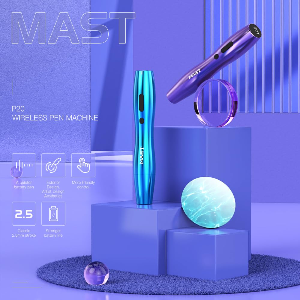 Mast P20 PMU Wireless Tattoo Pen Kit