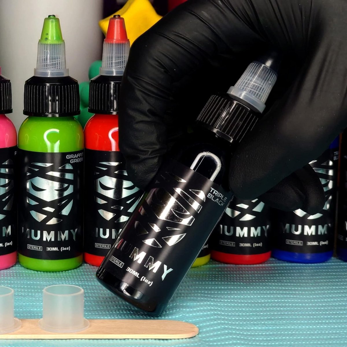 Mummy Triple Black Tattoo Ink - 1 oz