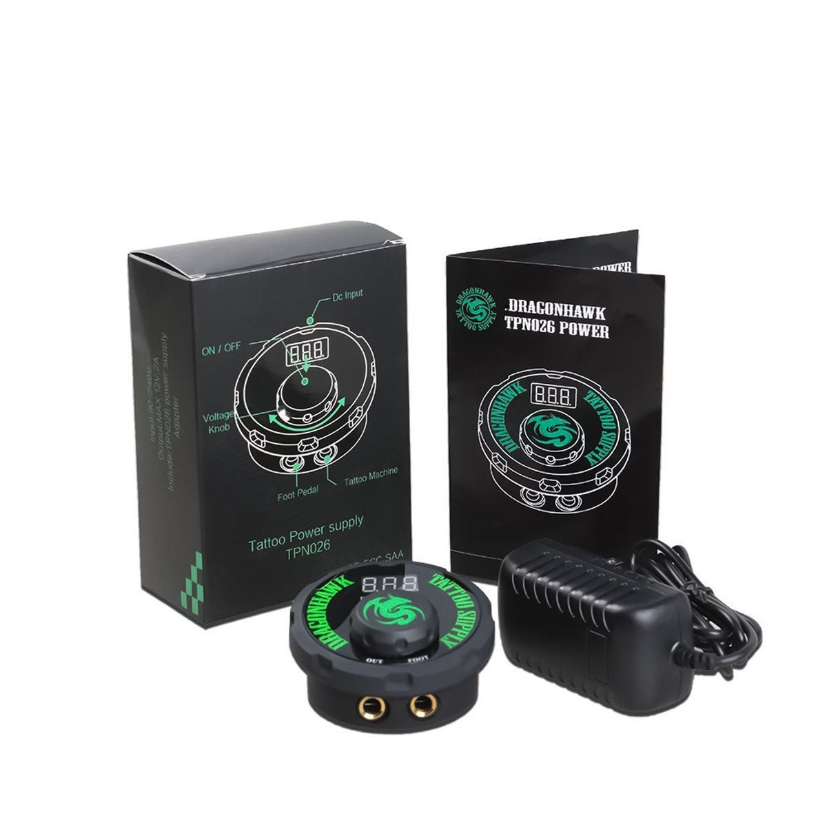 Dragonhawk Airfoil Tattoo Power Supply P087