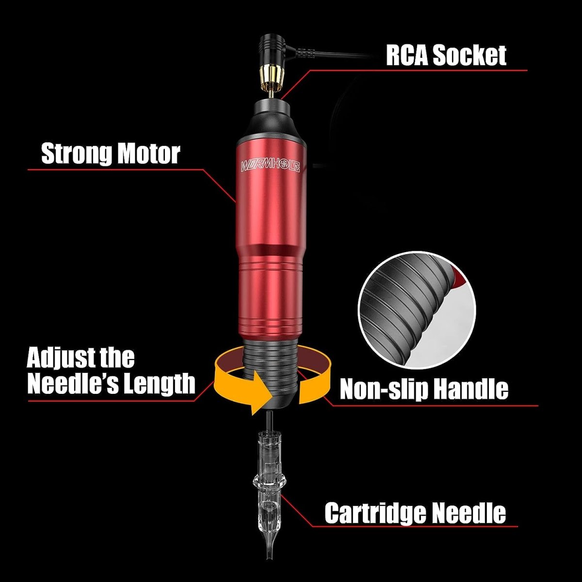 Wormhole Tattoo Pen Machine Kit - WTK100