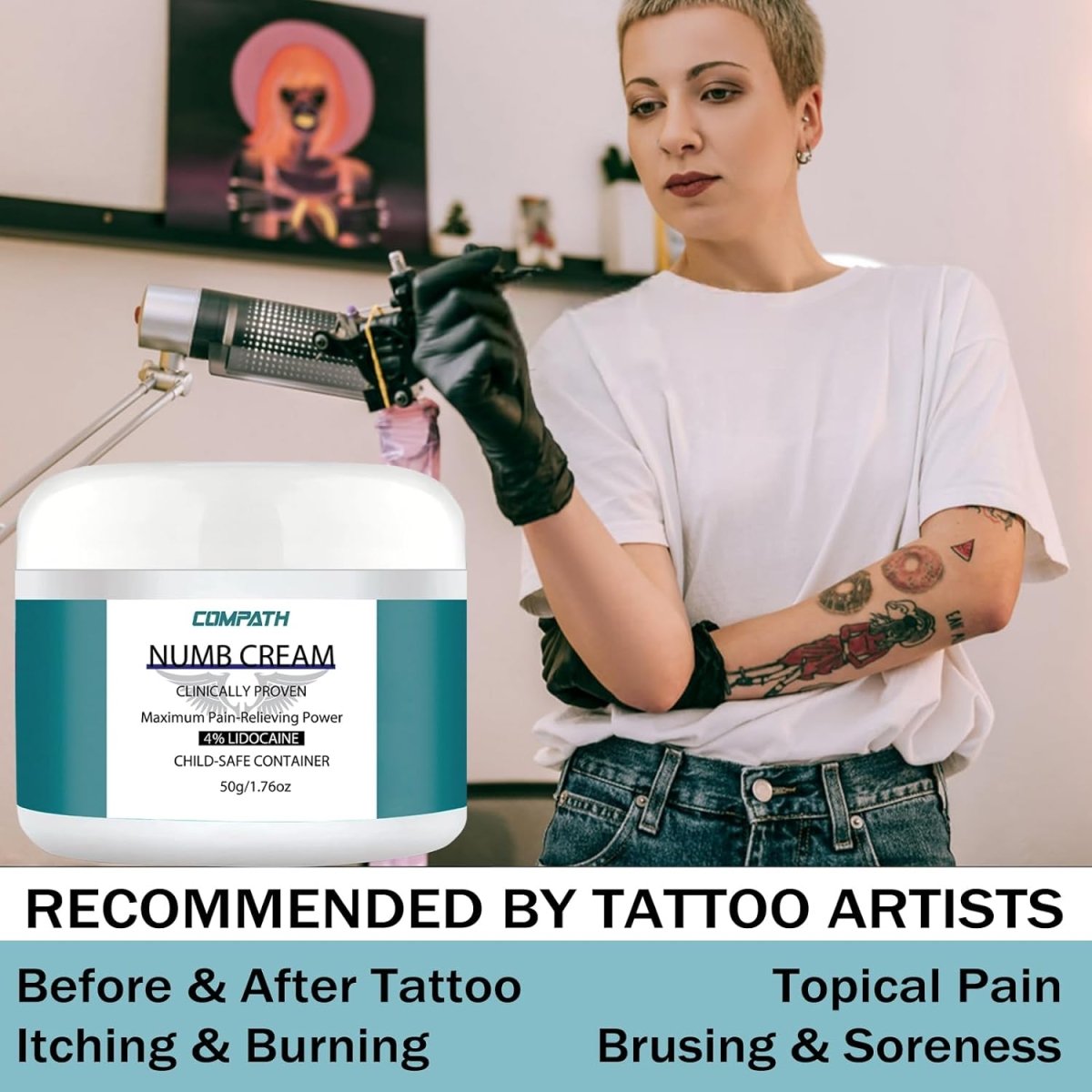 Compath Tattoo Numbing Cream 1.76 oz