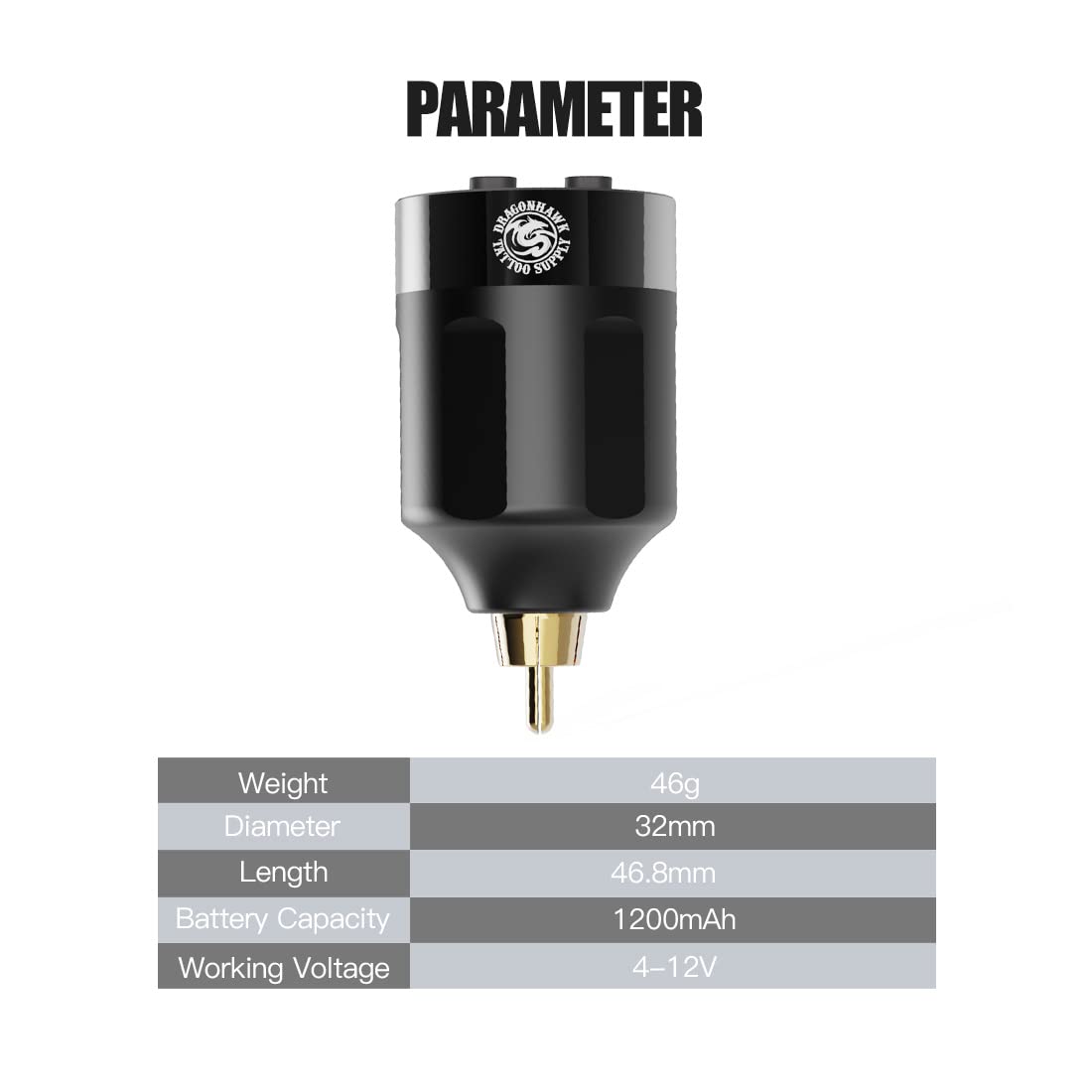 Dragonhawk B2 Tattoo Wireless Battery Power Supply