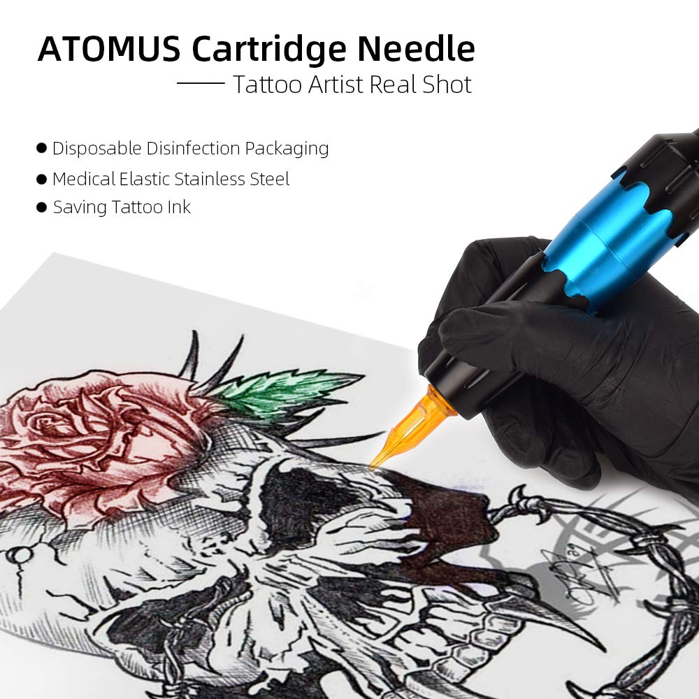 Atomus Yellow 5RL Tattoo Needle Cartridges - 10pcs