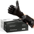 FifthPulse X-Large Black Vinyl Disposable Gloves, Latex-Free 3 mil Thickness - 50 pcs