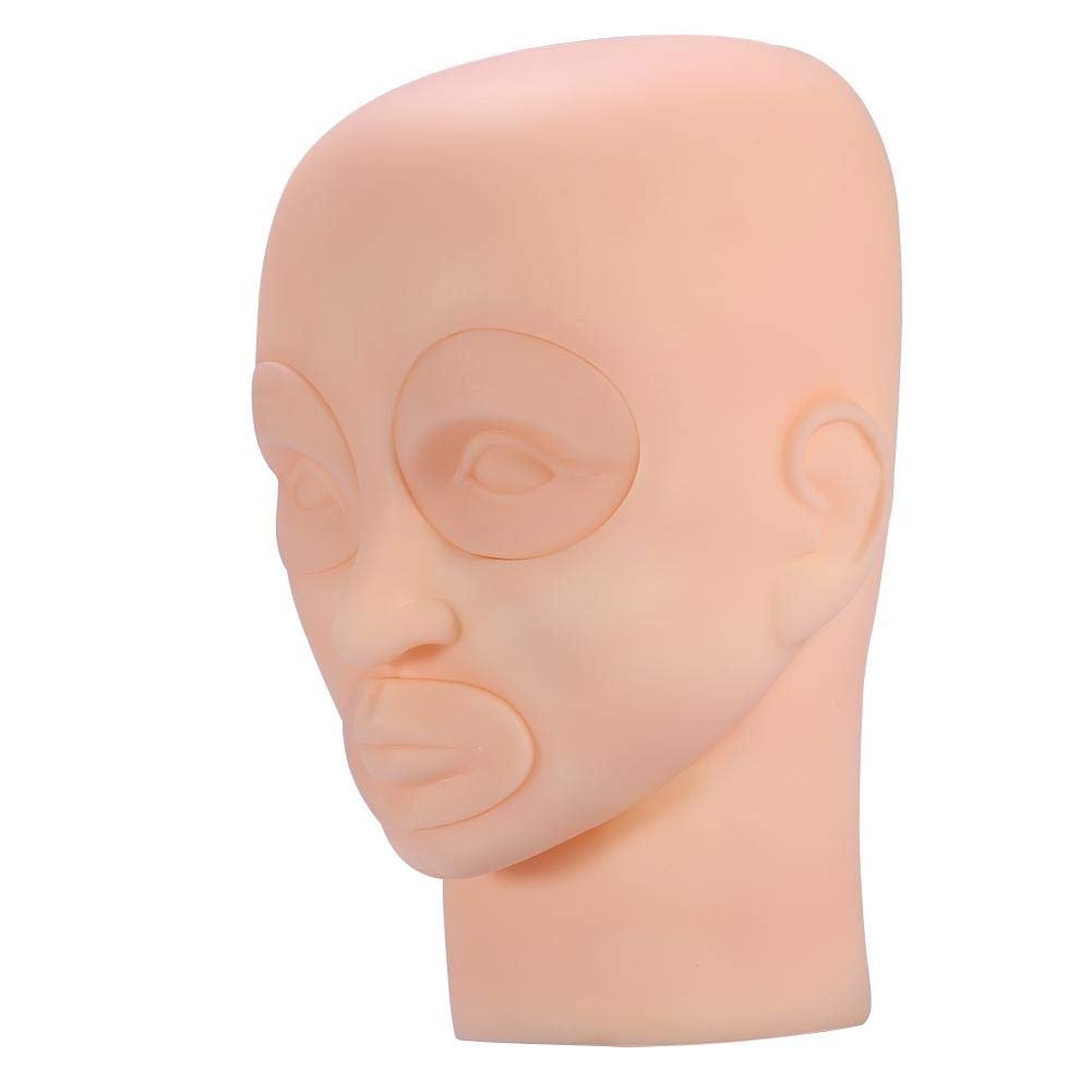 Salmue Silicone Makeup Tattoo Practice Head - Reusable For PMU Mannequin & Tattoo Training