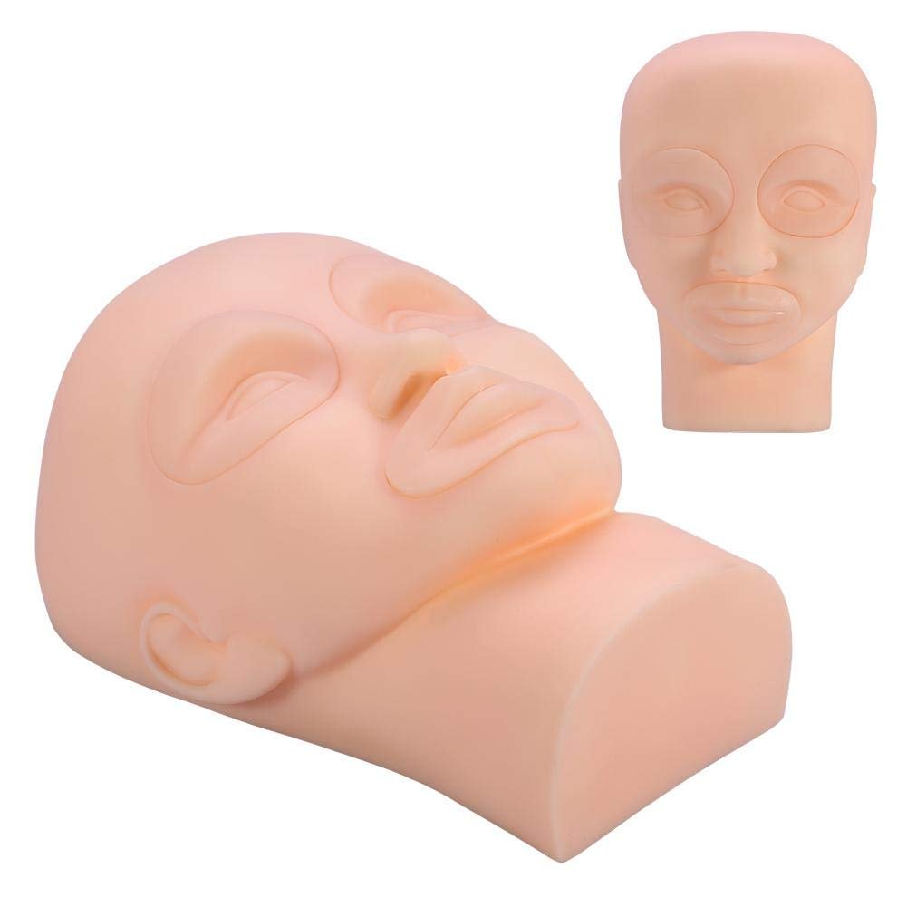 Salmue Silicone Makeup Tattoo Practice Head - Reusable For PMU Mannequin & Tattoo Training