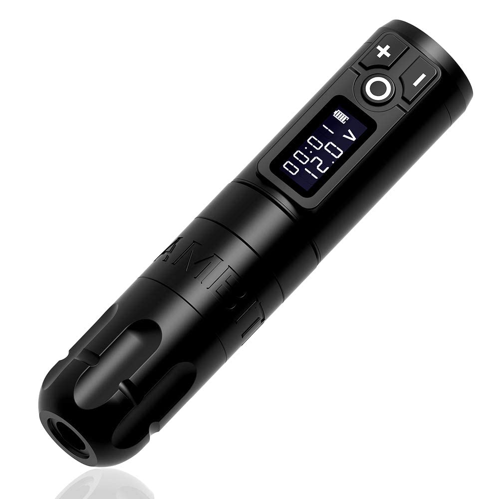 Ambition Soldier Matte Black Rotary Wireless Tattoo Pen Machine