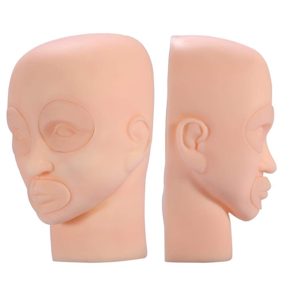 Salmue Silicone Makeup Tattoo Practice Head - Reusable For PMU Mannequin & Tattoo Training