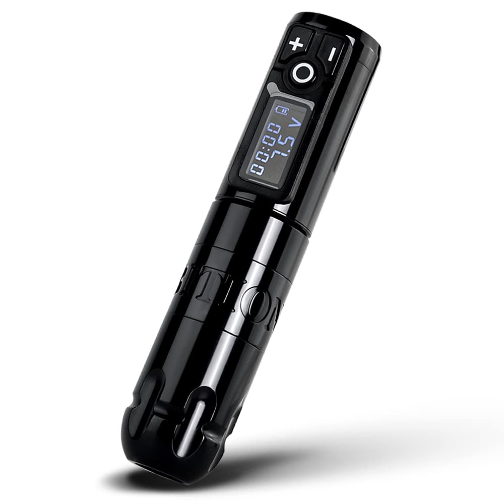 Ambition Soldier Black Rotary Wireless Tattoo Pen Machine