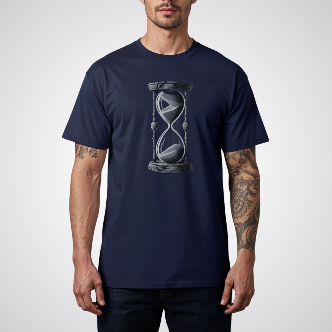 Timekeeper's Hourglass Realism Tattoo Unisex T-Shirt