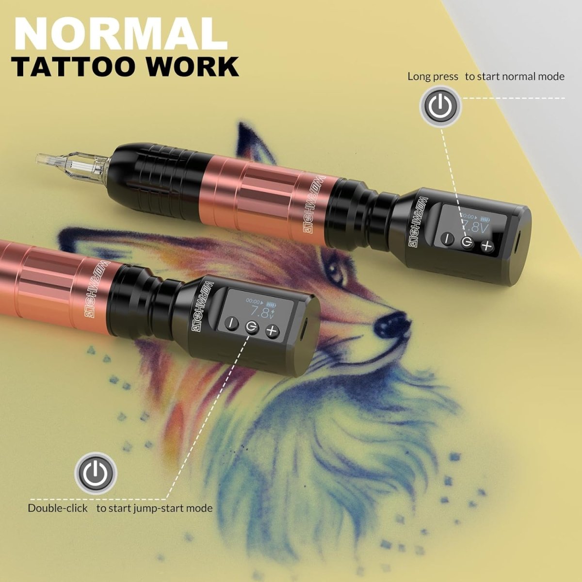 Wormhole Wireless Tattoo Pen Machine Kit WTK260