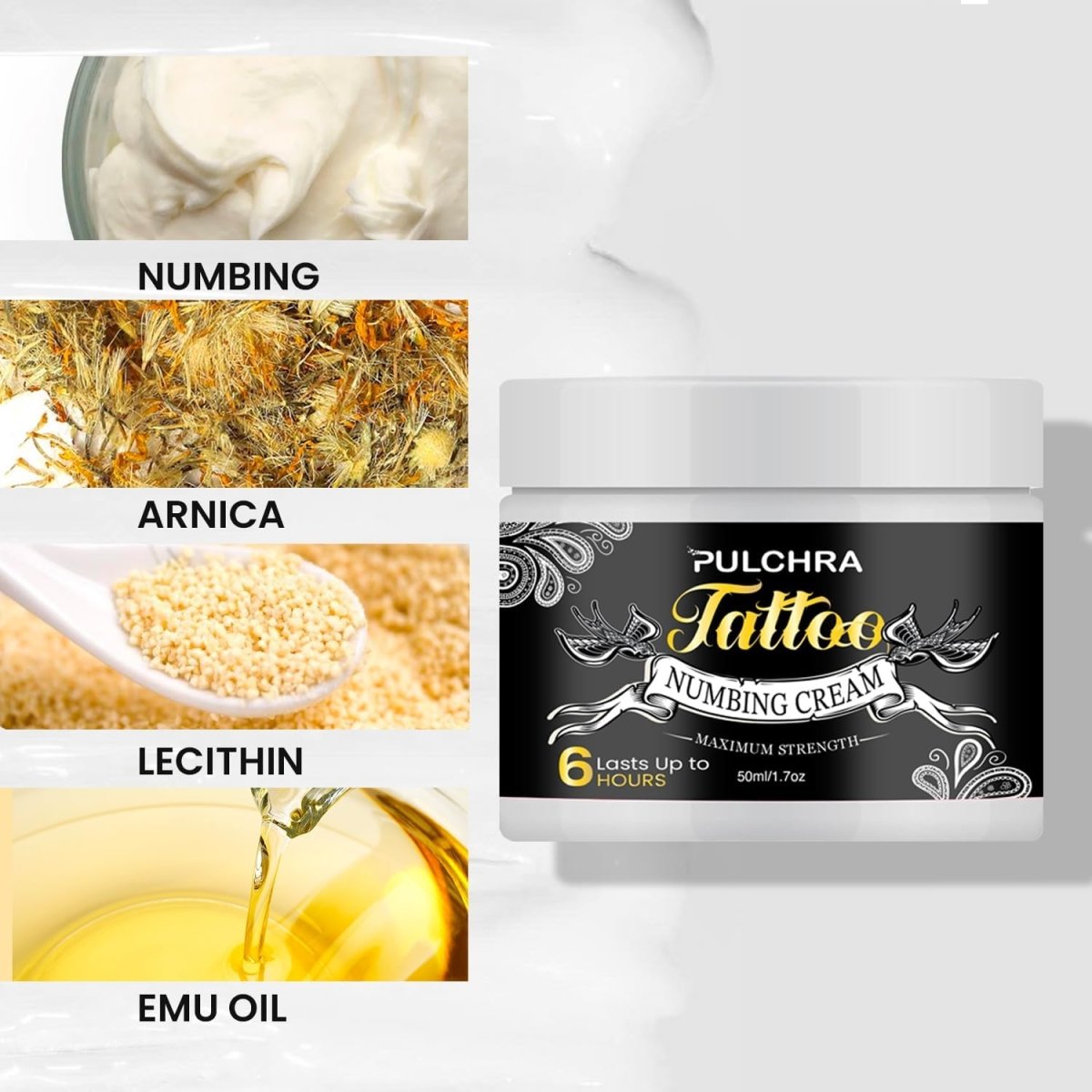 Tattoo Numbing Cream By Pulchra 1.7 oz