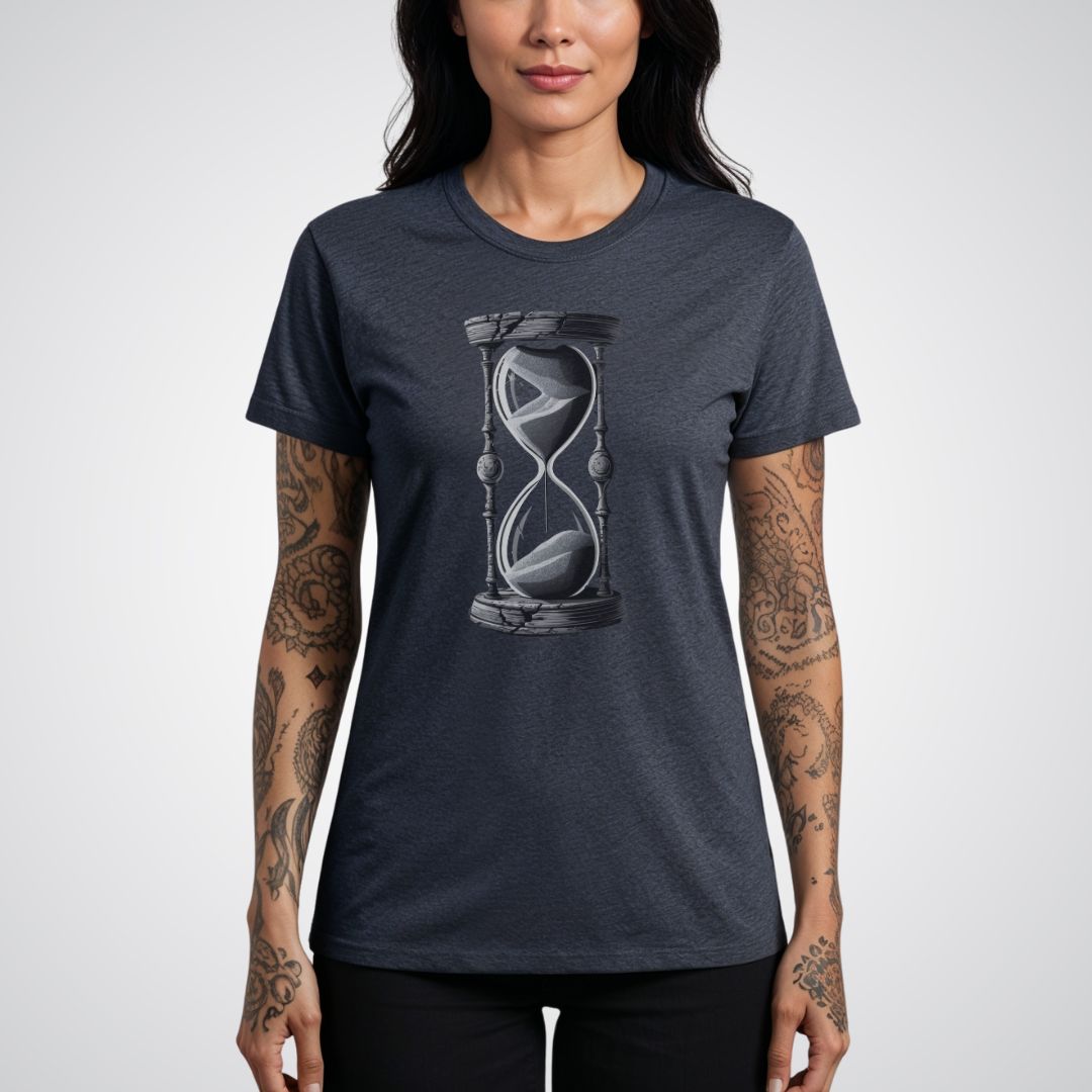 Timekeeper's Hourglass Realism Tattoo Unisex T-Shirt