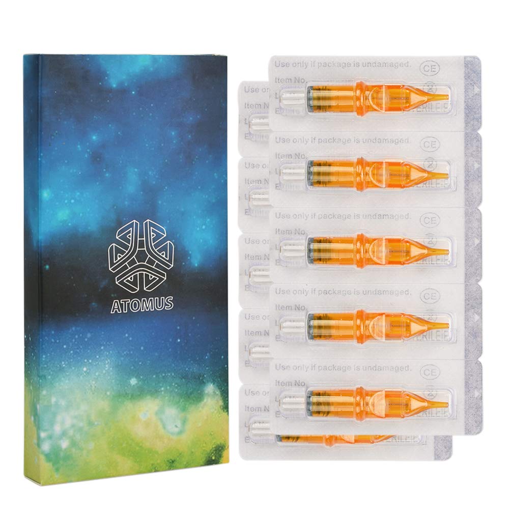 Atomus Yellow 9RL Tattoo Needle Cartridges - 10pcs