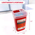 Ever Ready 1-Quart Sharps Container - Secure Split-Lid Design