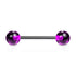 Straight Barbell w/ Acrylic Ball - 14GA