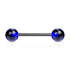 Straight Barbell w/ Acrylic Ball - 14GA