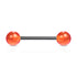 Straight Barbell w/ Acrylic Ball - 14GA