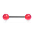 Straight Barbell w/ Acrylic Ball - 14GA