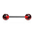 Straight Barbell w/ Acrylic Ball - 14GA