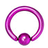 Steel Captive Bead Ring with Dimple Ball - 14GA