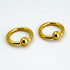 Captive Bead Rings Gold Steel