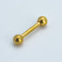 Gold Steel Straight Barbells