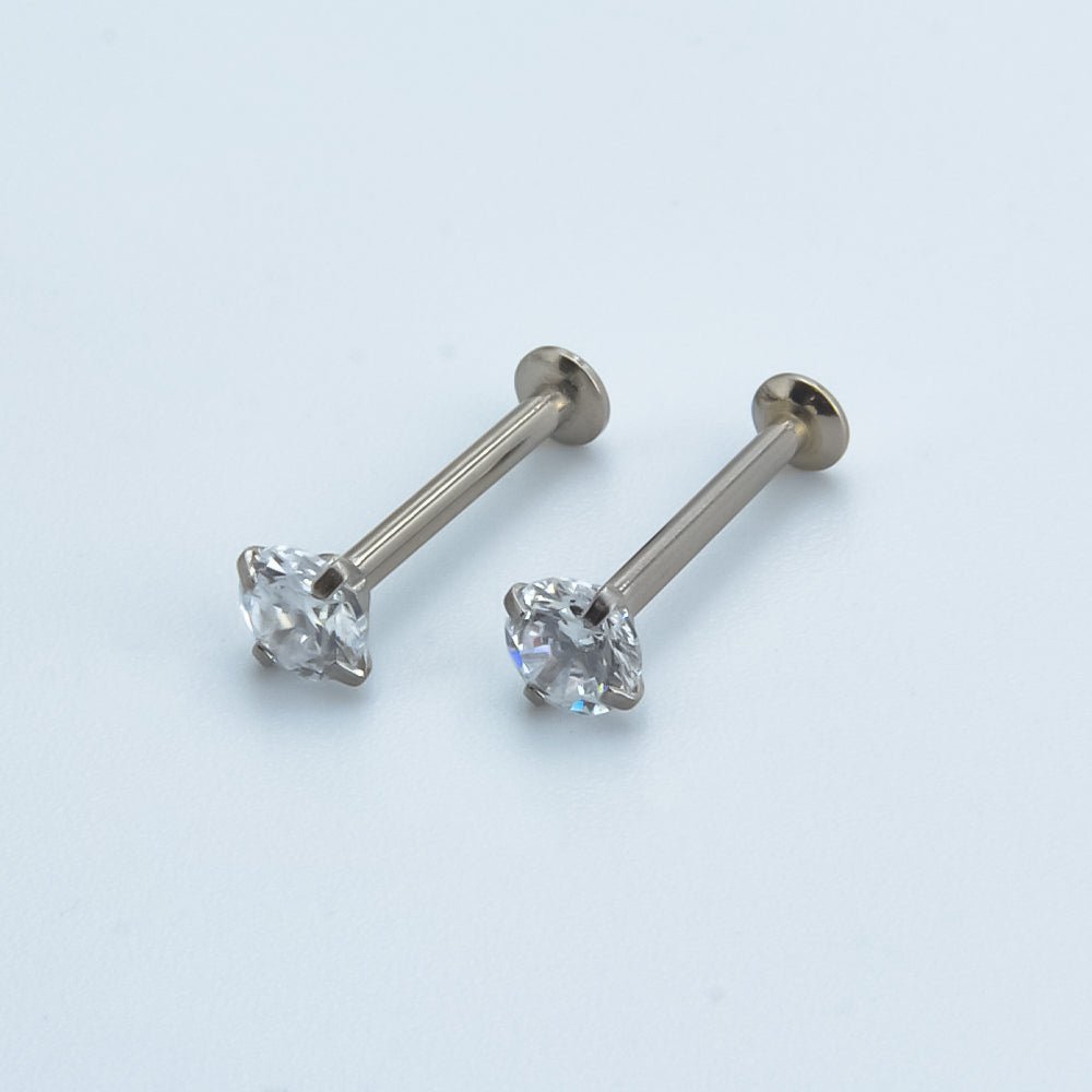 Labret Push In Monroe Flat Back Stud