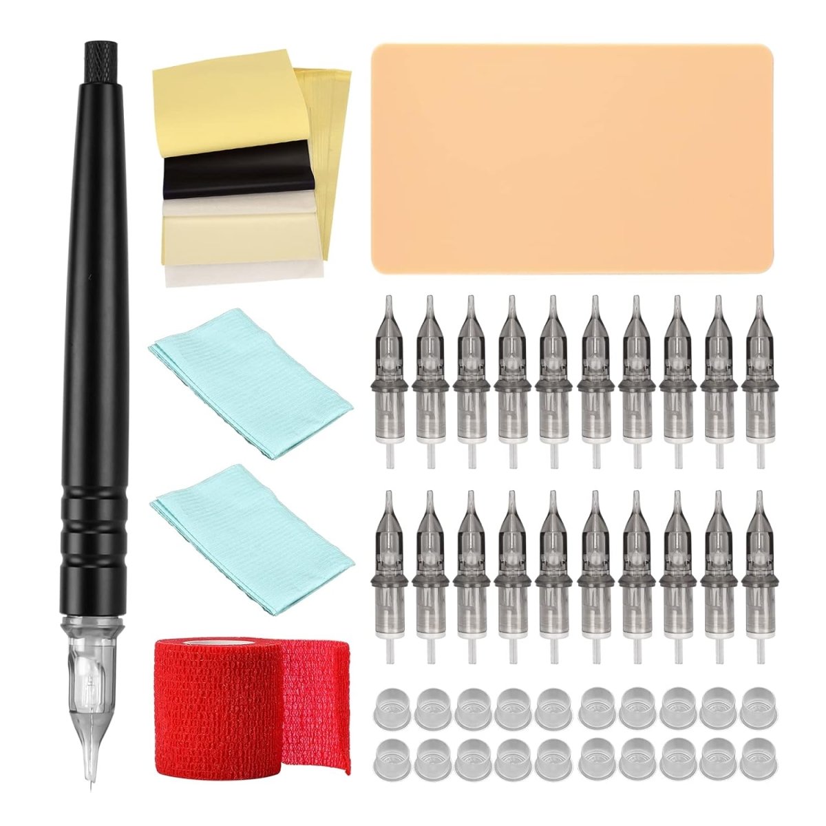 Atomus DIY Hand Poke Tattoo Pen Kit - Gray - Tattoo Unleashed