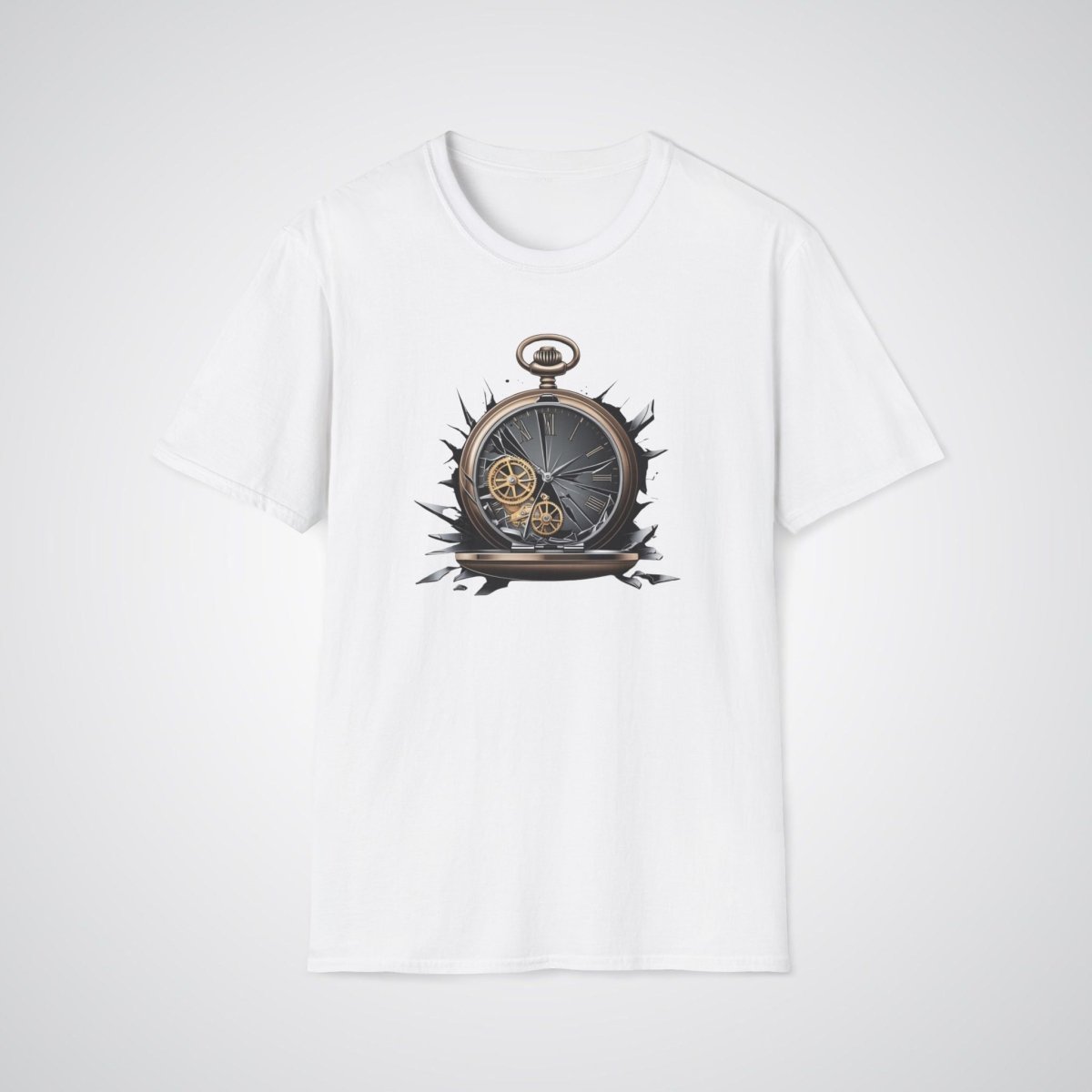 Broken Pocket Watch Realism Tattoo Unisex T-Shirt - Tattoo Unleashed