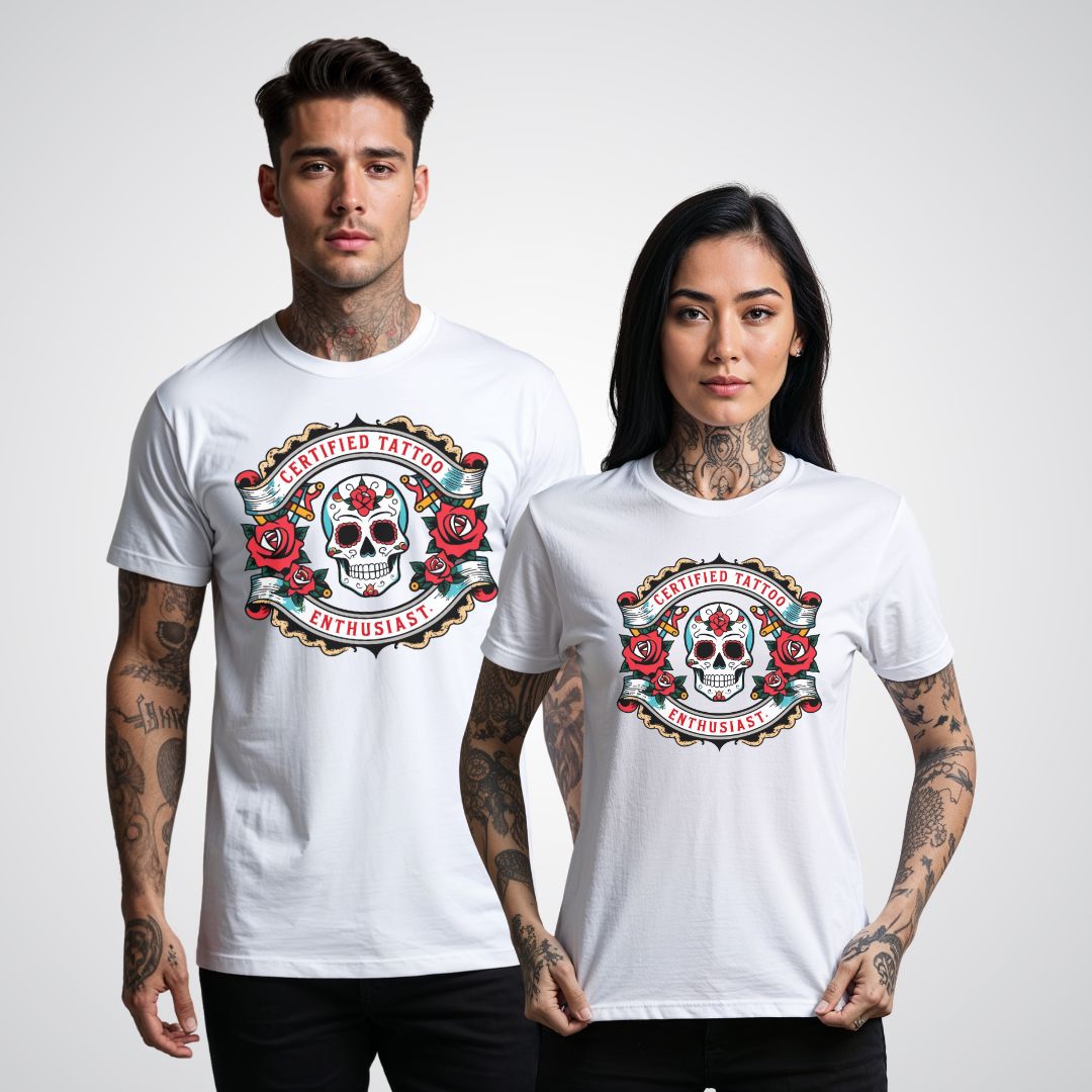 Certified Tattoo Enthusiast Unisex T-shirt - Tattoo Unleashed