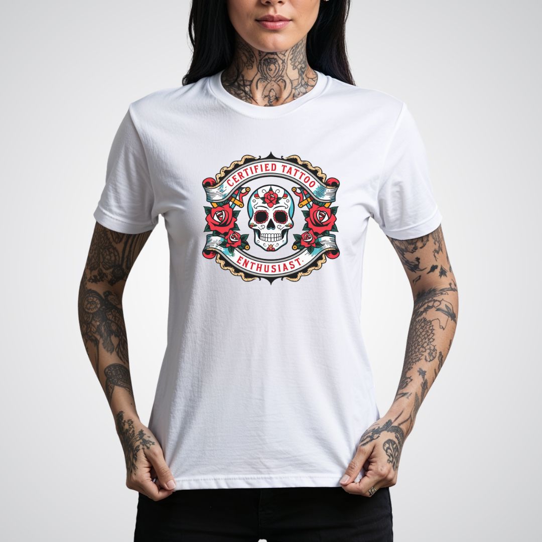 Certified Tattoo Enthusiast Unisex T-shirt - Tattoo Unleashed