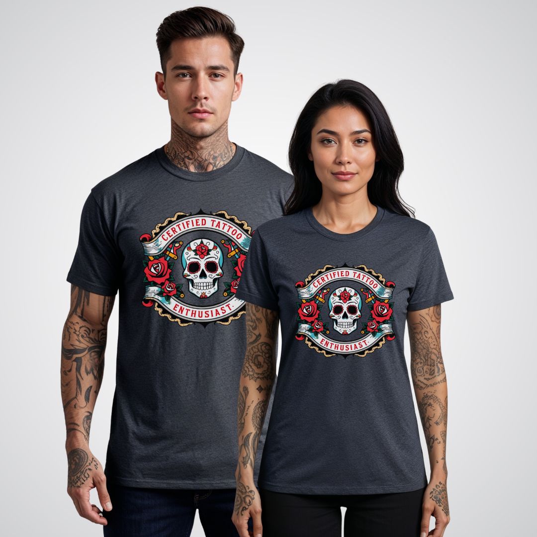 Certified Tattoo Enthusiast Unisex T-shirt - Tattoo Unleashed