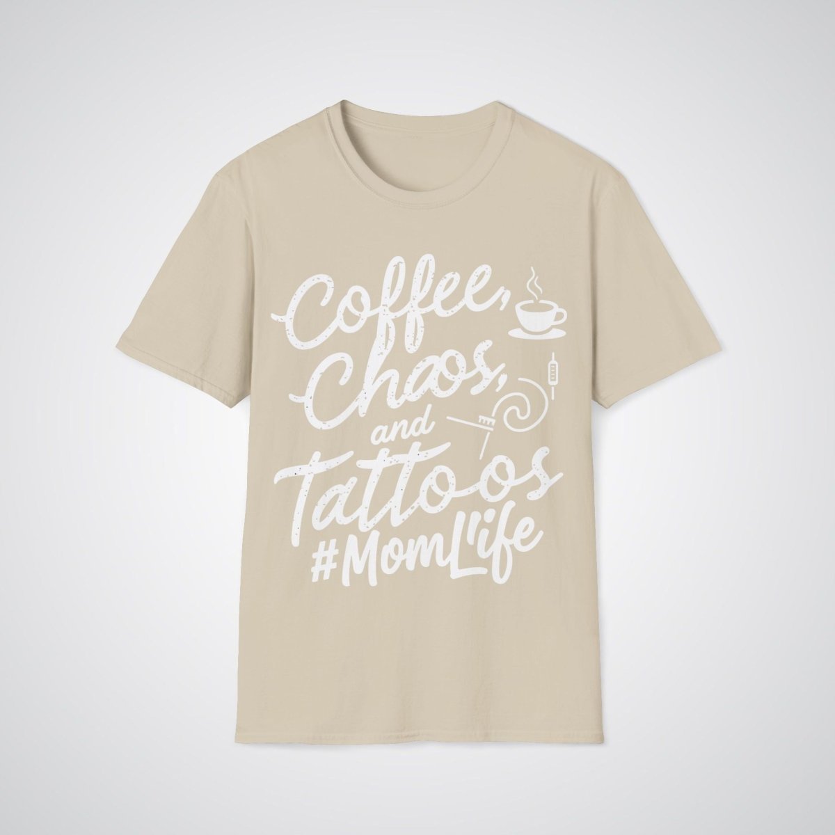 Coffee, Chaos, and Tattoos – #MomLife Tattoo Unisex T-Shirt - Tattoo Unleashed