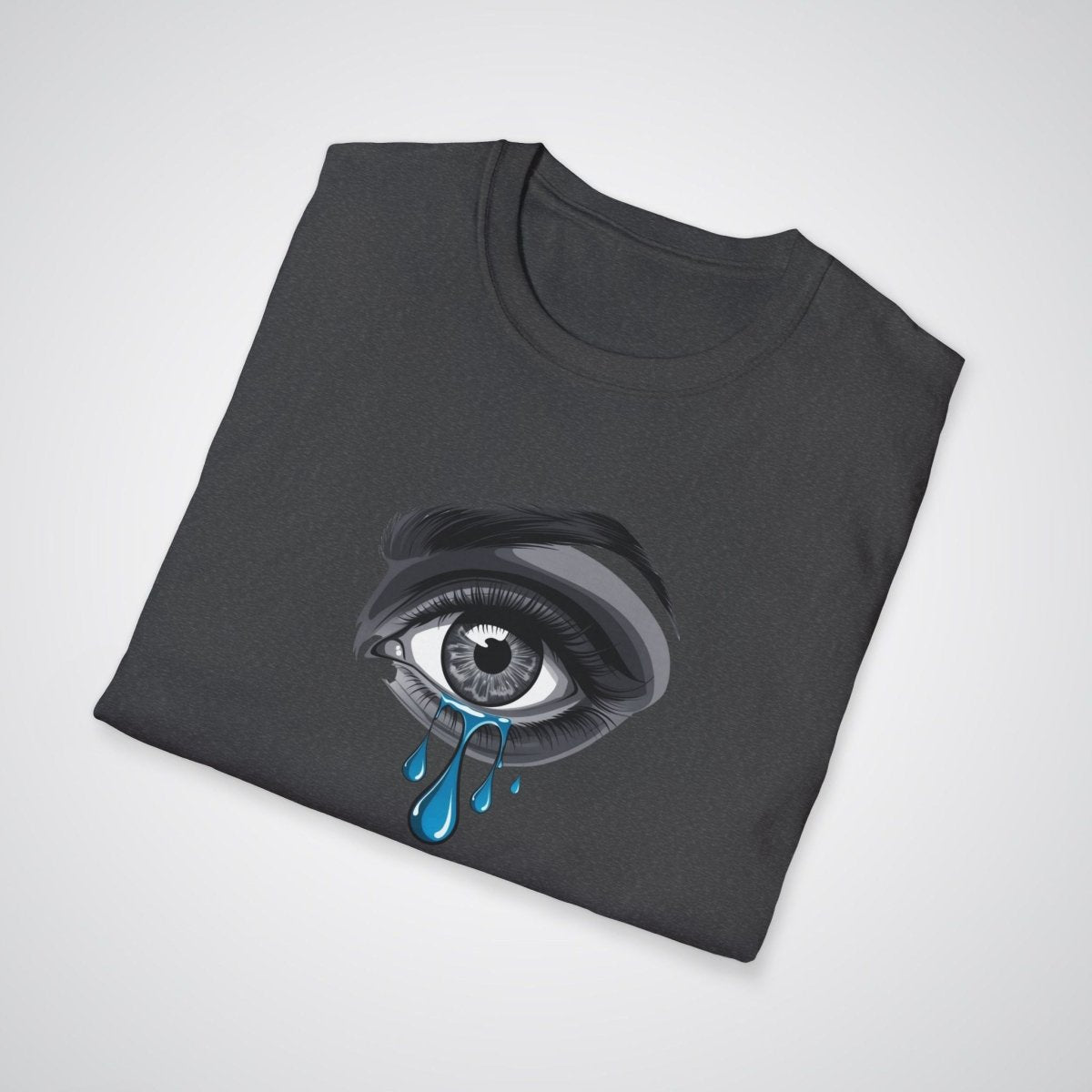 Crying Eye with Tears Realism Tattoo Unisex T-Shirt - Tattoo Unleashed