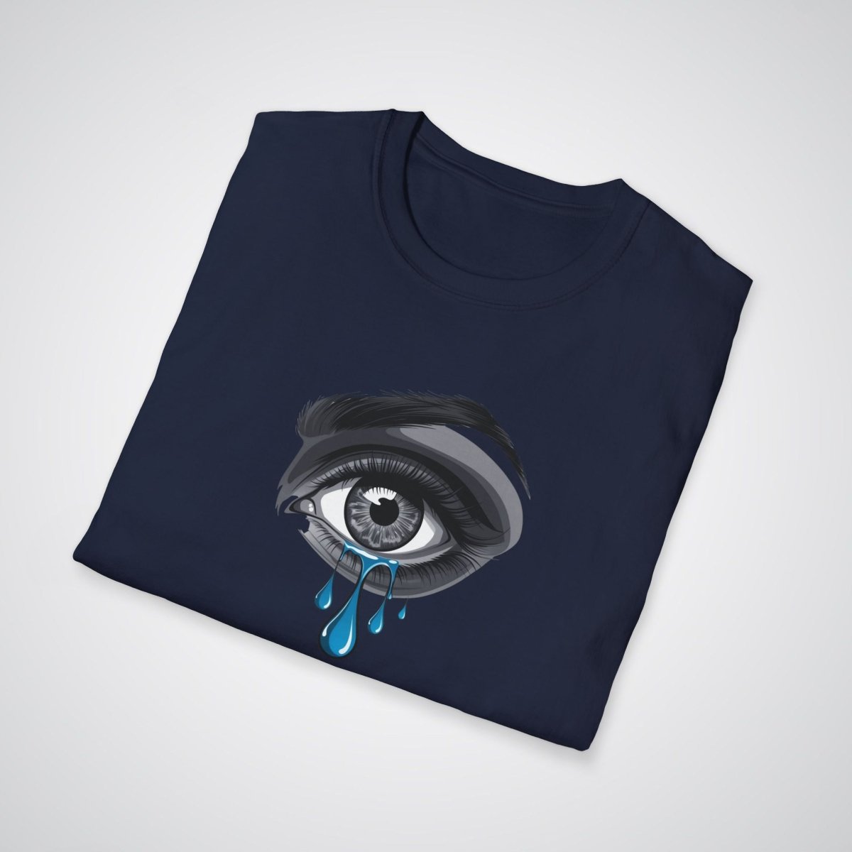 Crying Eye with Tears Realism Tattoo Unisex T-Shirt - Tattoo Unleashed