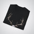 Deer Skull with Antlers Unisex Realism T-Shirt - Tattoo Unleashed