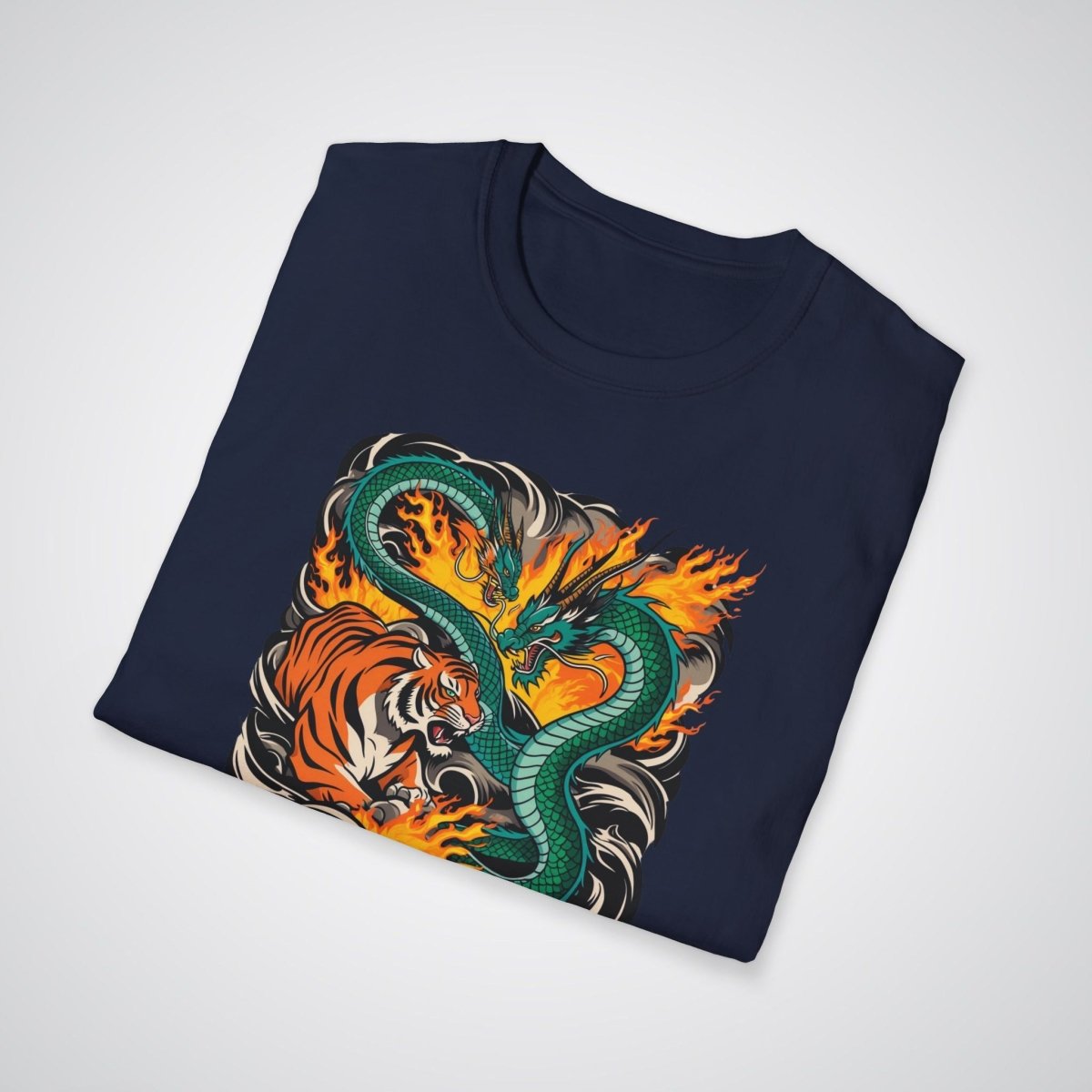 Dragon vs Tiger Japanese Tattoo Unisex T-Shirt - Tattoo Unleashed