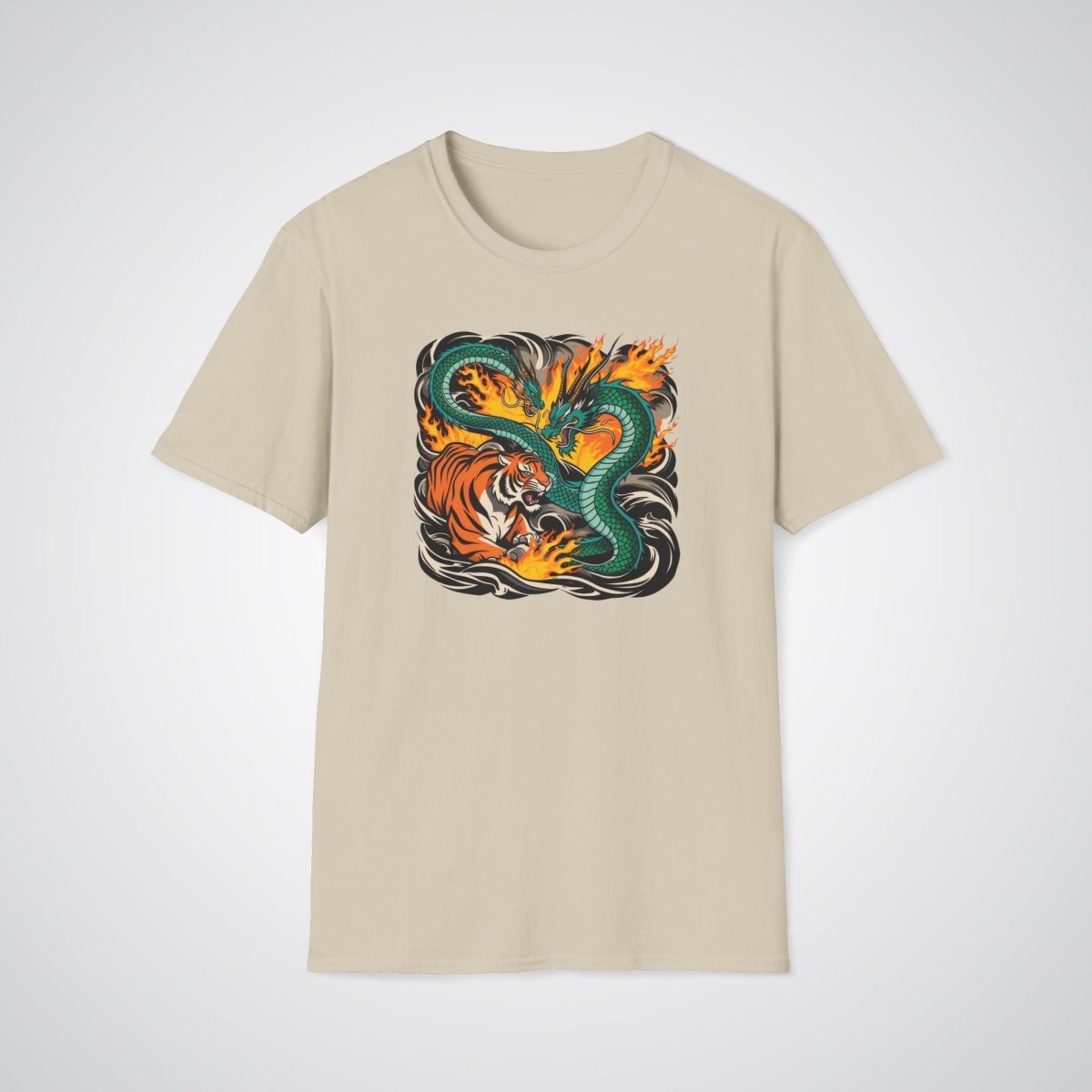 Dragon vs Tiger Japanese Tattoo Unisex T-Shirt - Tattoo Unleashed