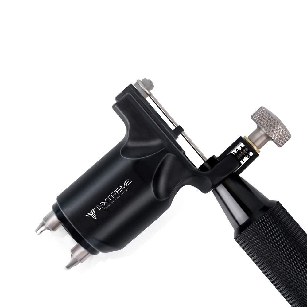 Dragonhawk Extreme Rotary Tattoo Machine Carbon Steel (Black) - Tattoo Unleashed