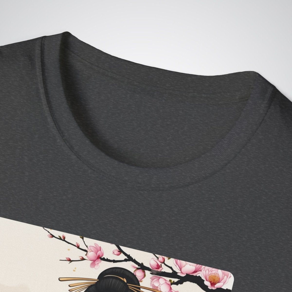 Geisha with a Fan Japanese Tattoo Unisex T-Shirt - Tattoo Unleashed