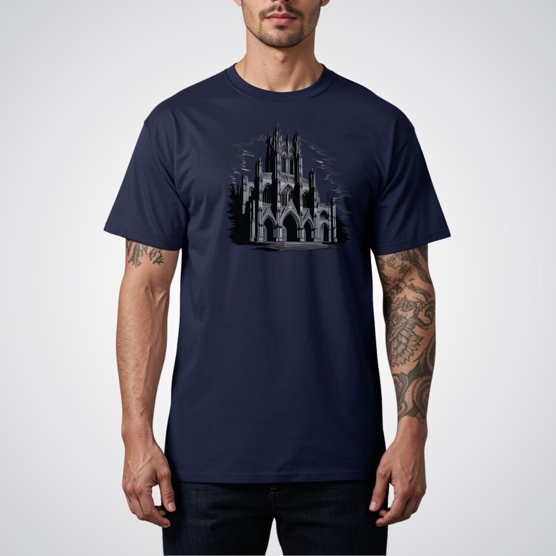 Gothic Cathedral Realism Tattoo Unisex T-Shirt - Tattoo Unleashed