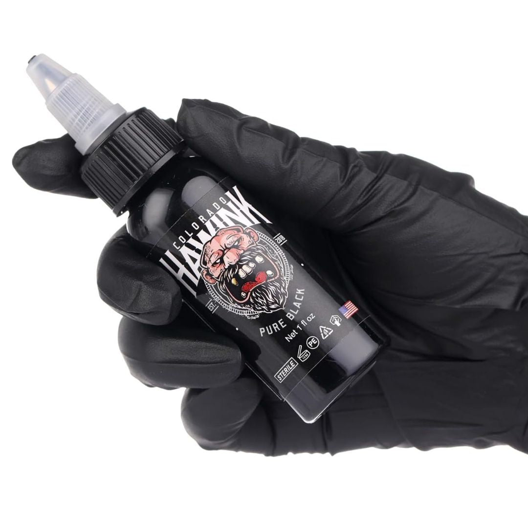 Hawink Tattoo Ink - Pure Black 1oz - Tattoo Unleashed